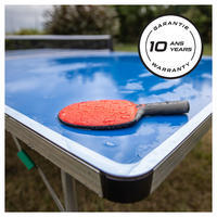 RAQUETTE DE PING PONG RÉSISTANTE PPR 130 O NOIRE ROUGE