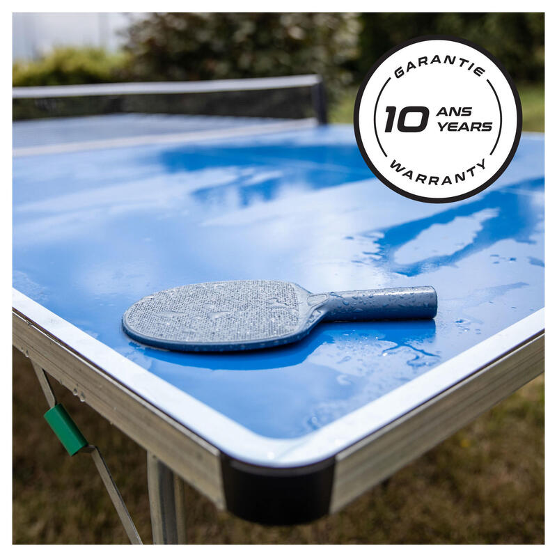Tafeltennisbatje / pingpongbatje outdoor PPR 100 donkerblauw