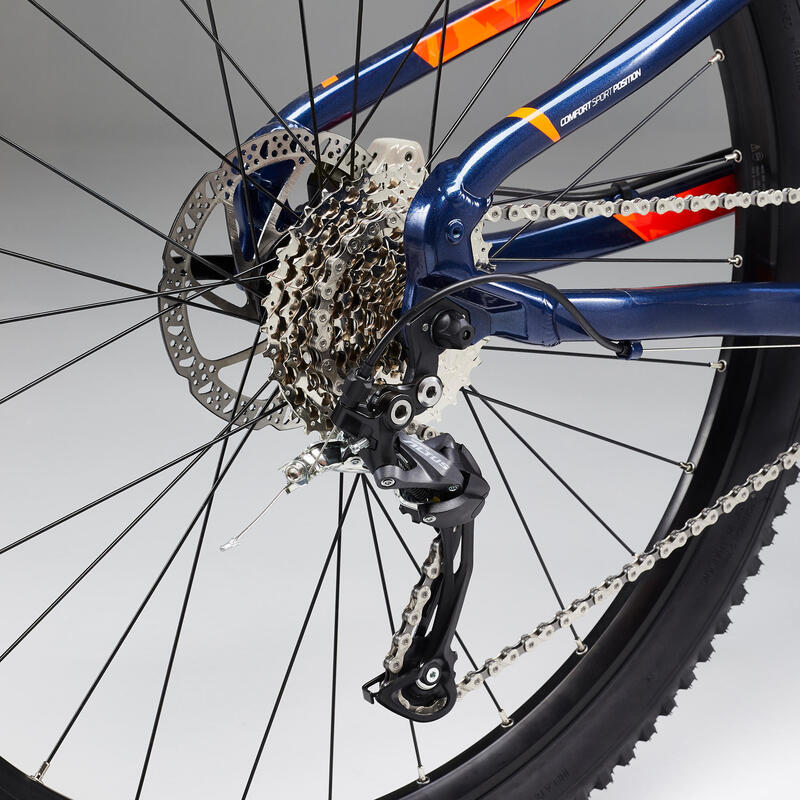 Bicicleta de montaña 27,5" doble suspensión Rockrider ST 540 S azul naranja