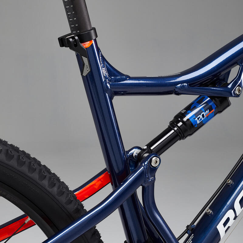 Mountainbike full suspension ST 540 S 27.5" 2x9 speed microshift/shimano blauw