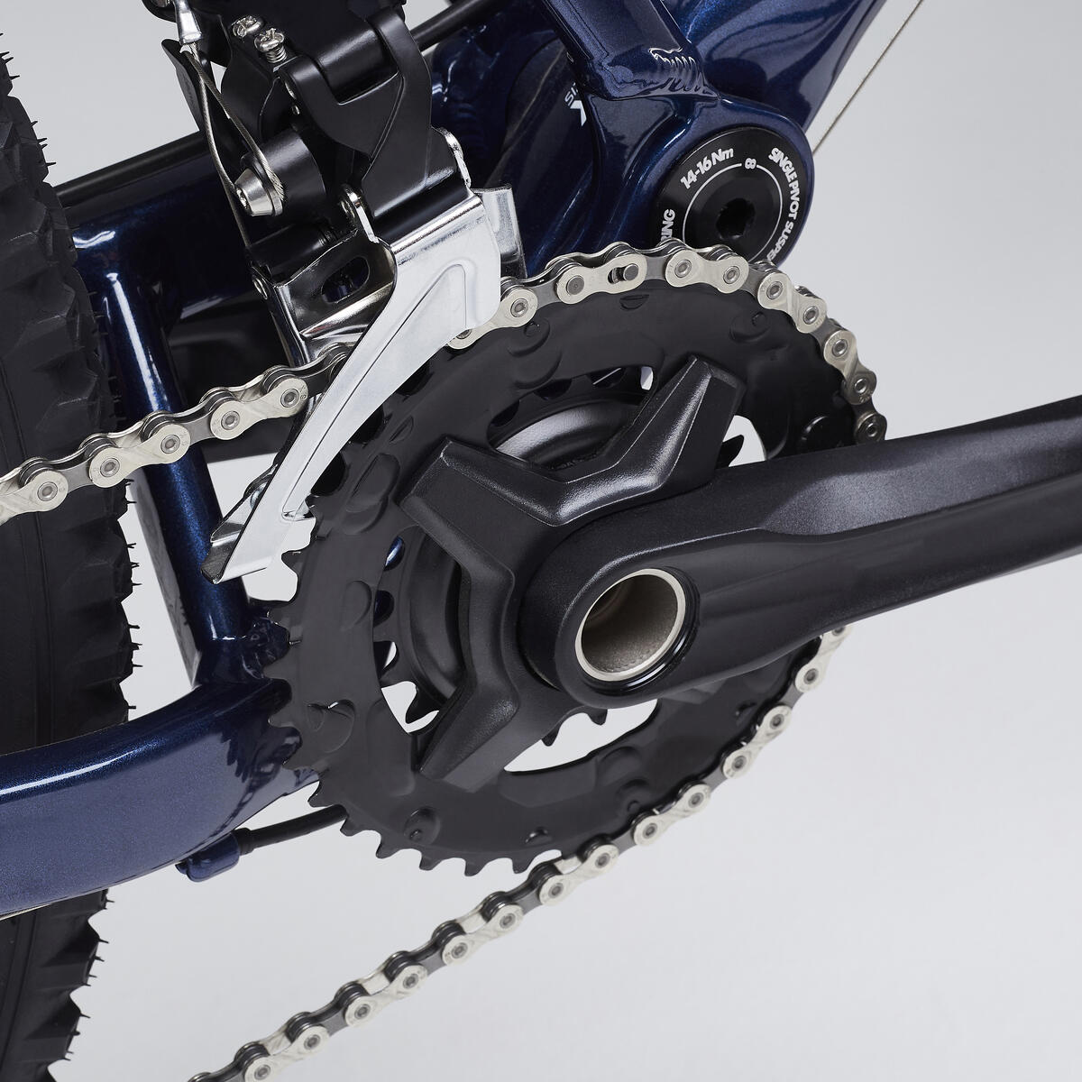 bicicleta de montana 275 doble suspension rockrider st 540 s azul naranja