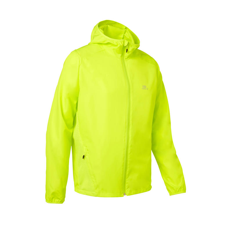 Download Men's Running Windproof Jacket Run Wind - neon acid yellow