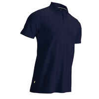 Men's golf short-sleeved polo shirt MW500 navy blue