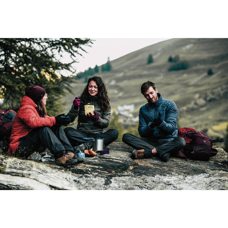 Sous-gants en laine mérinos de trekking montagne - MT500 Bleu marine - adulte