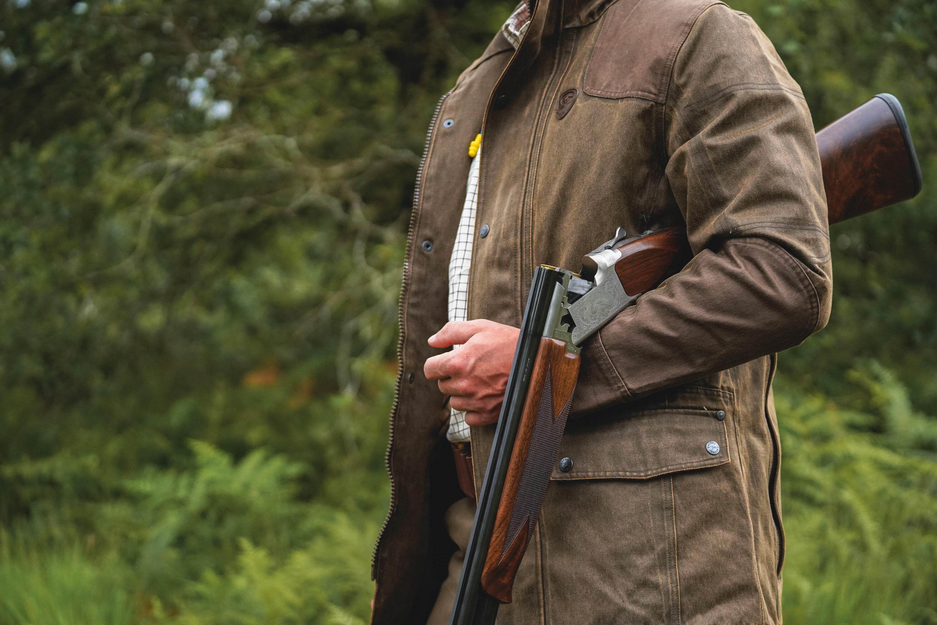 Chaqueta Caza Verney Carron Fox Game Original Hombre Impermeable Marron 11/11