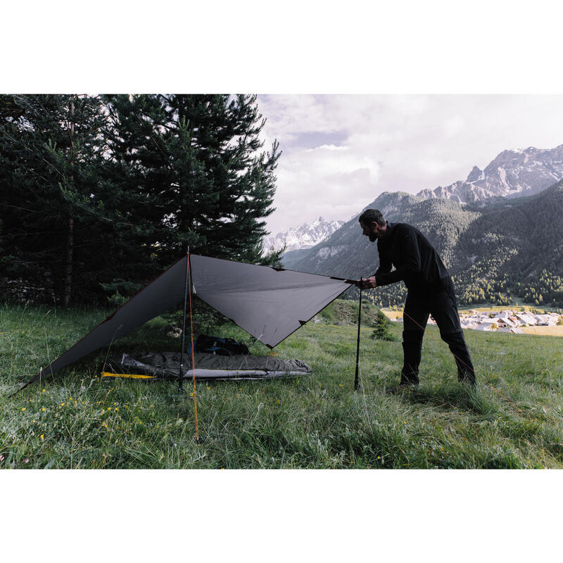 Jachetă Softshell Protecție vânt Trekking la munte MT900 WIND Bărbați