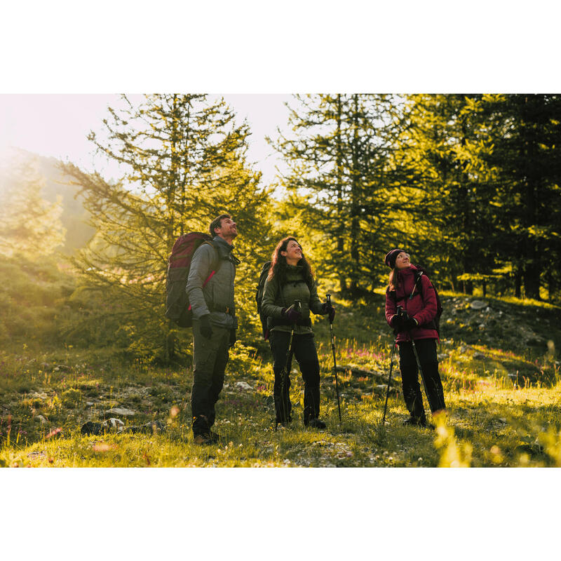 Geacă cu umplutură de vatelină Trekking la munte MT100 -5°C Turcoaz Damă