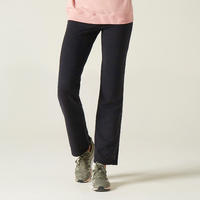 מכנסיים עם שרוך הידוק בגזרה ישרה - שחור