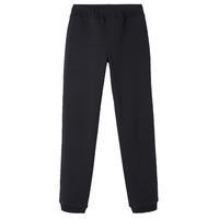 Pantalon jogging fitness femme coton coupe droite sans poche - 120 noir