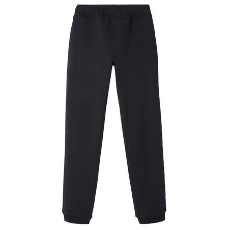 Pantalon jogging fitness femme coton coupe droite sans poche - 120 noir -  Decathlon