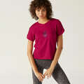 T-Shirt Gym 515 Dam rosa med tryck