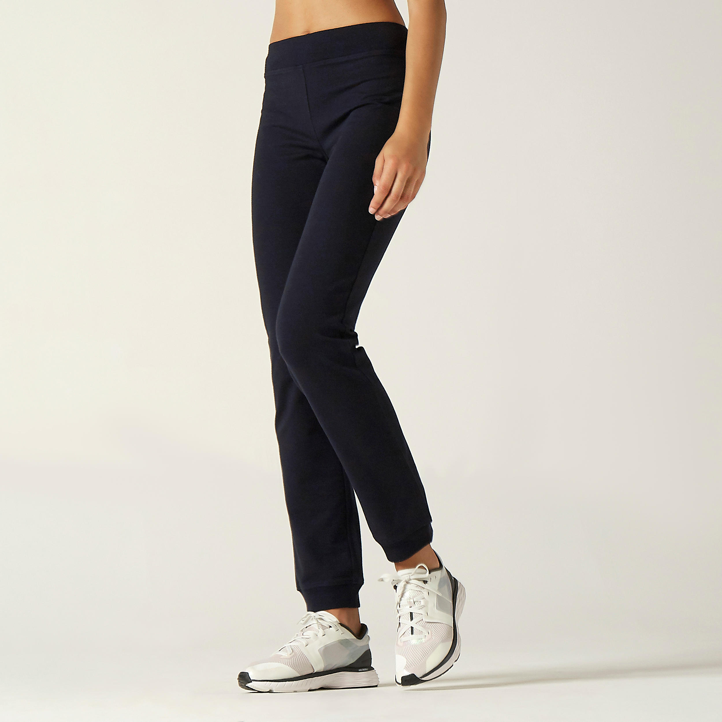 Pantalon coton 2024 femme decathlon