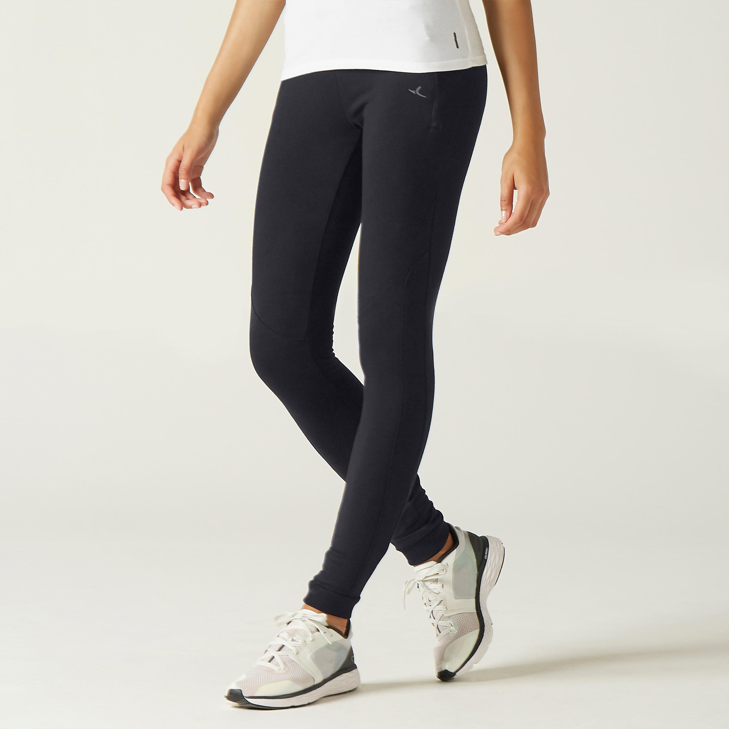 

Women's Gym Pants/ Bottoms Slim Fit Warm 520 - Black -  By NYAMBA | Decathlon