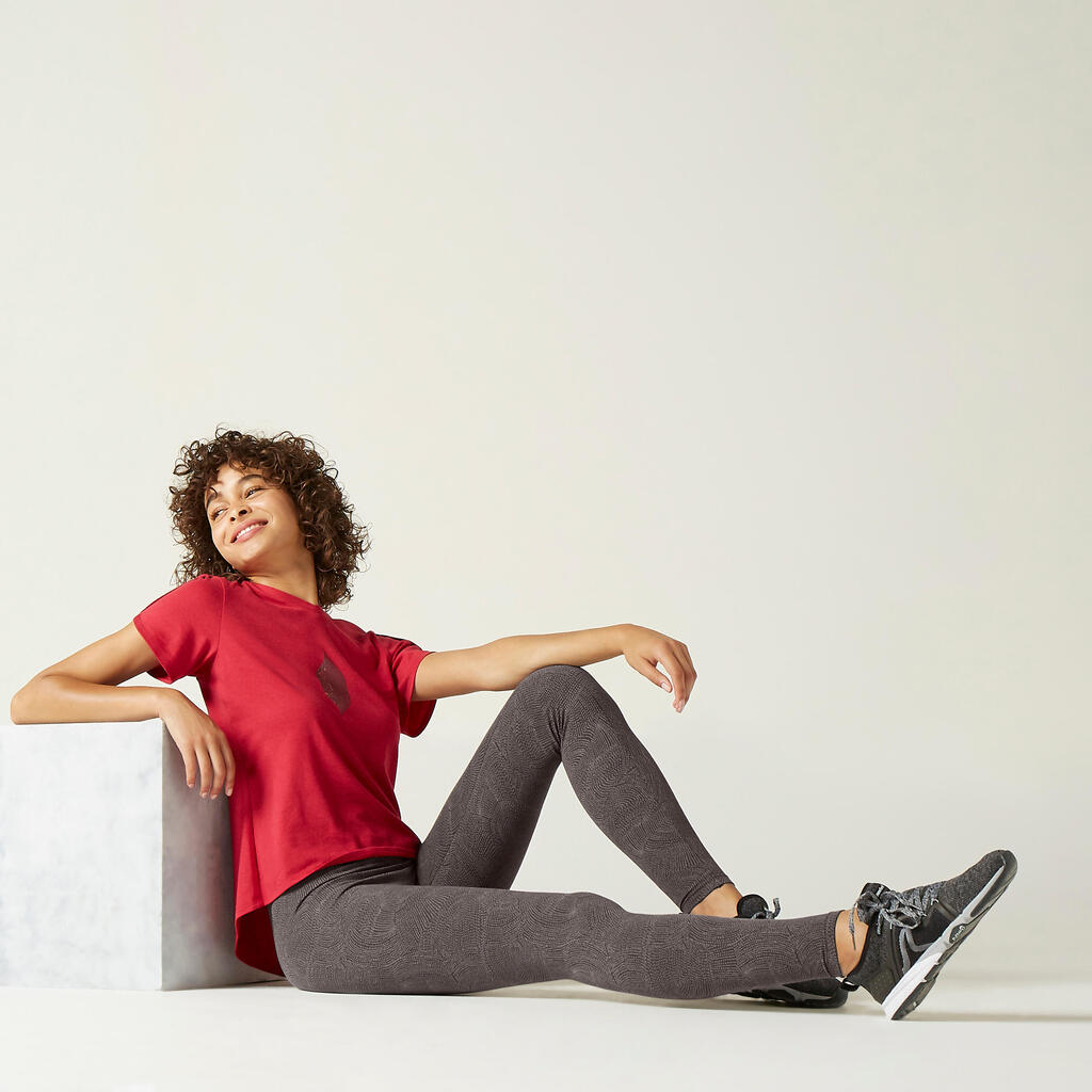 Women's Slim-Fit Fitness Leggings - Grey