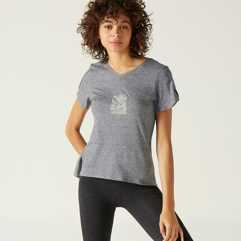 T-Shirt Coton Extensible Fitness Couvrant