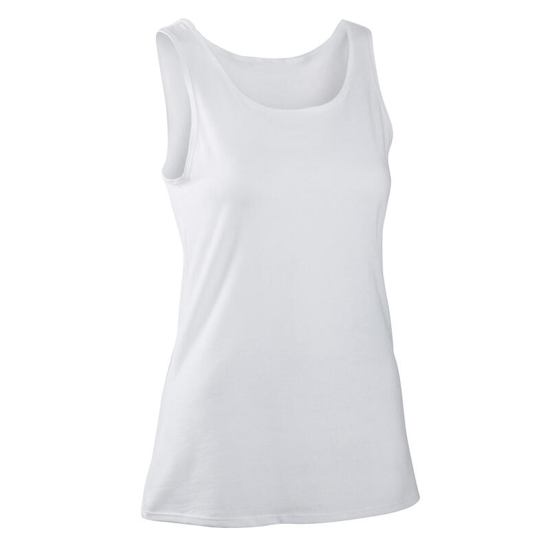 Camiseta tirantes mujer Brama Classic blanco