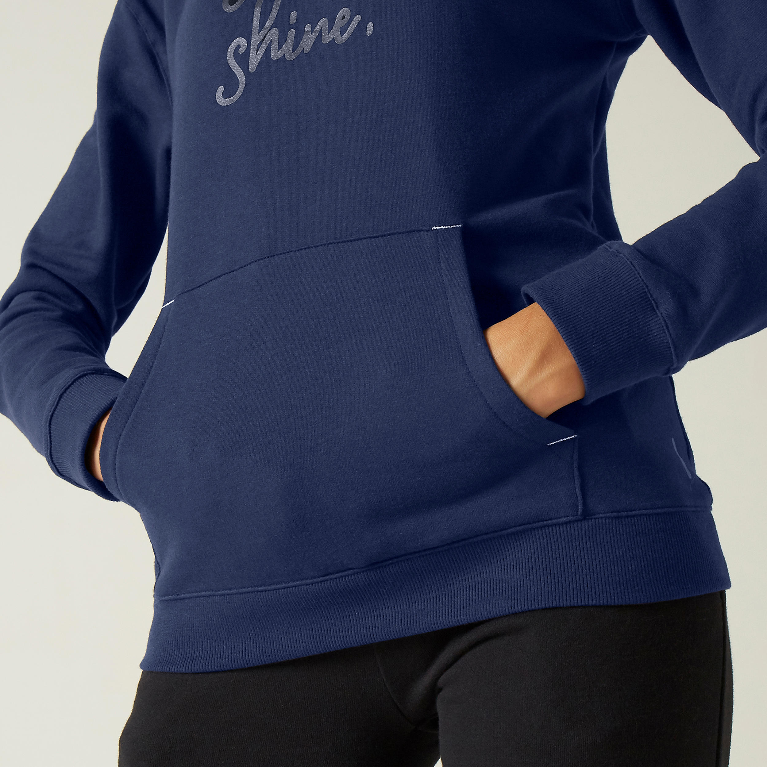 Women's Training Sweatshirt 520 - Navy Blue Print 4/7