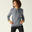 Sweat-shirt à capuche Fitness femme - 520 Oversize Gris