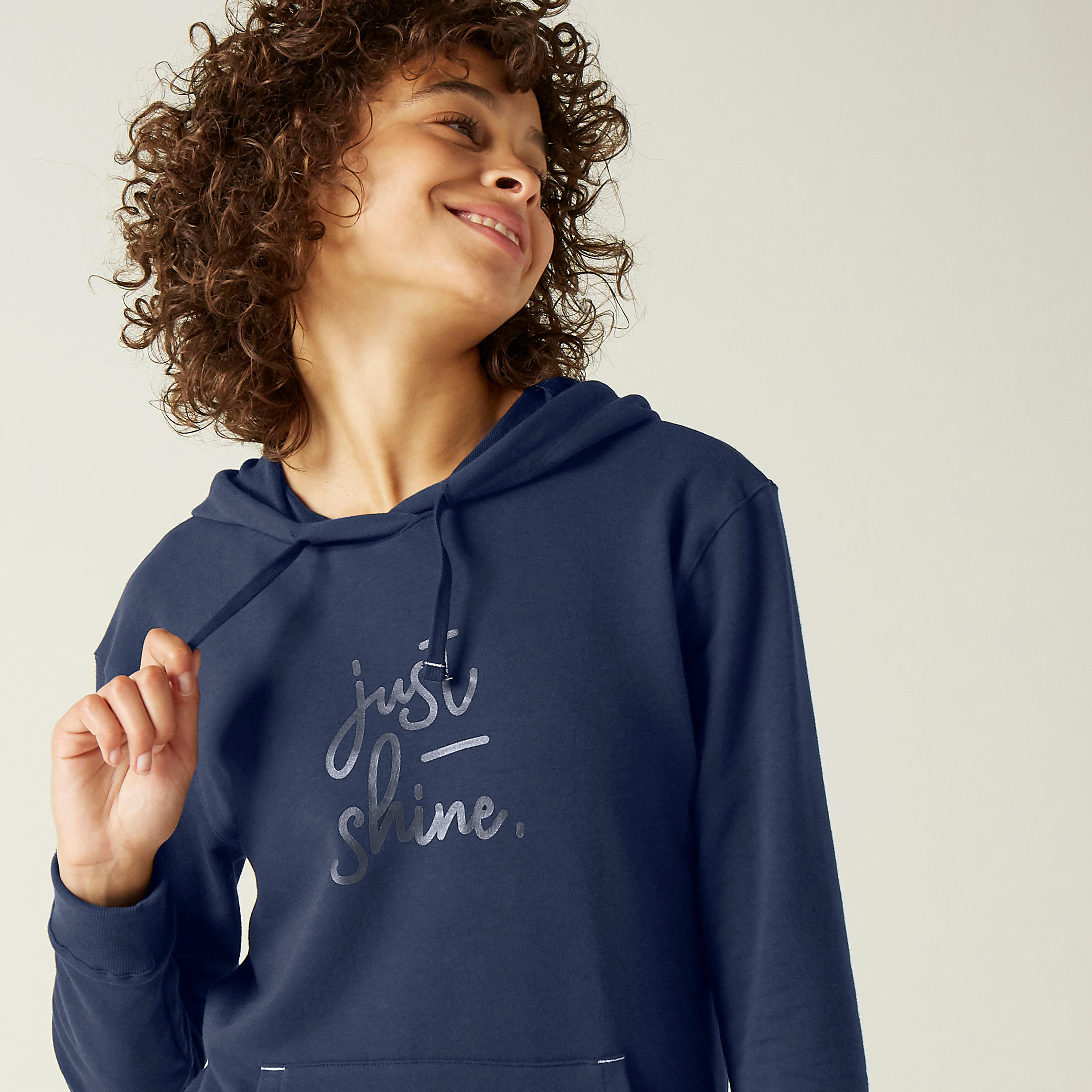 Women's Training Sweatshirt 520 - Navy Blue Print 5/7