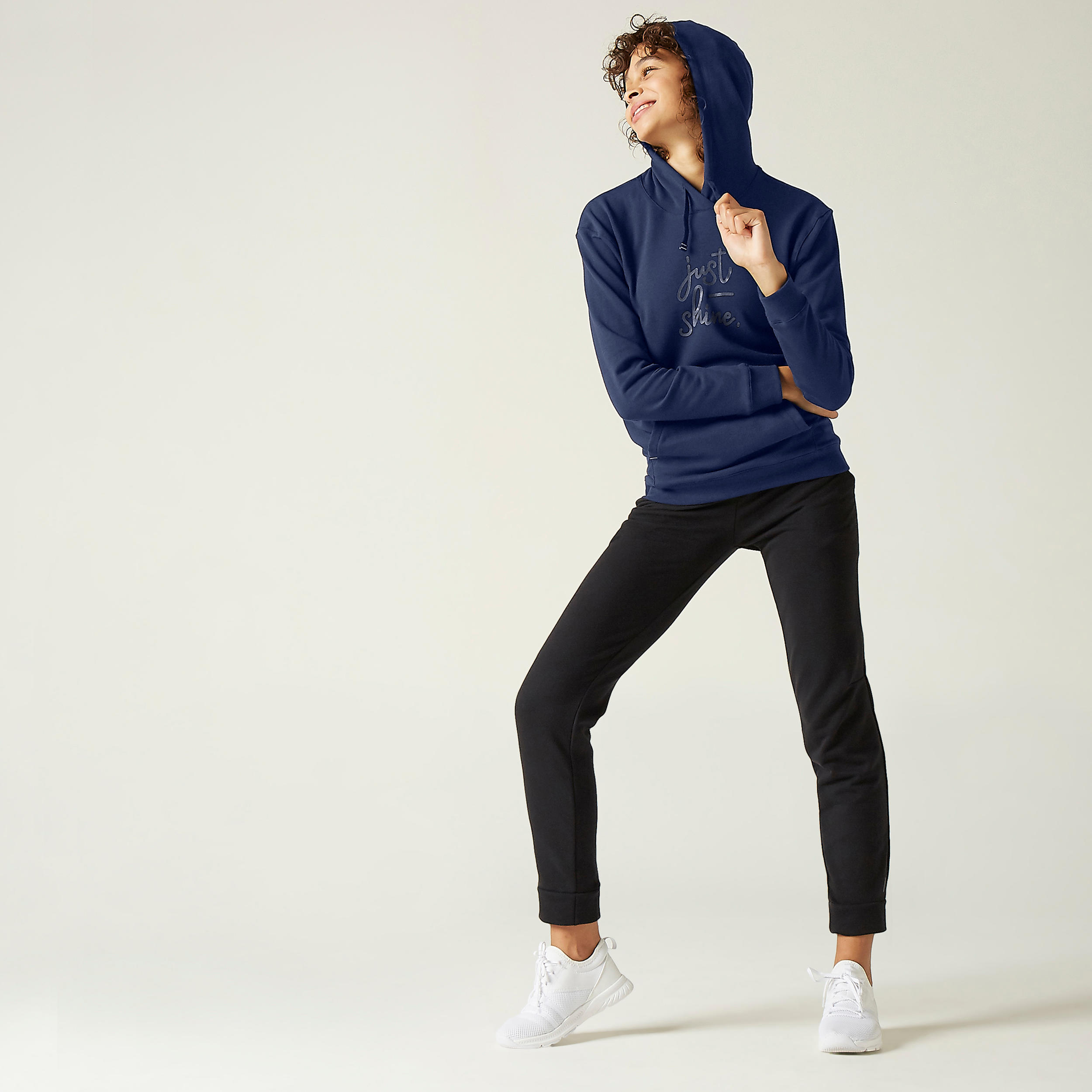 Women's Training Sweatshirt 520 - Navy Blue Print 2/7