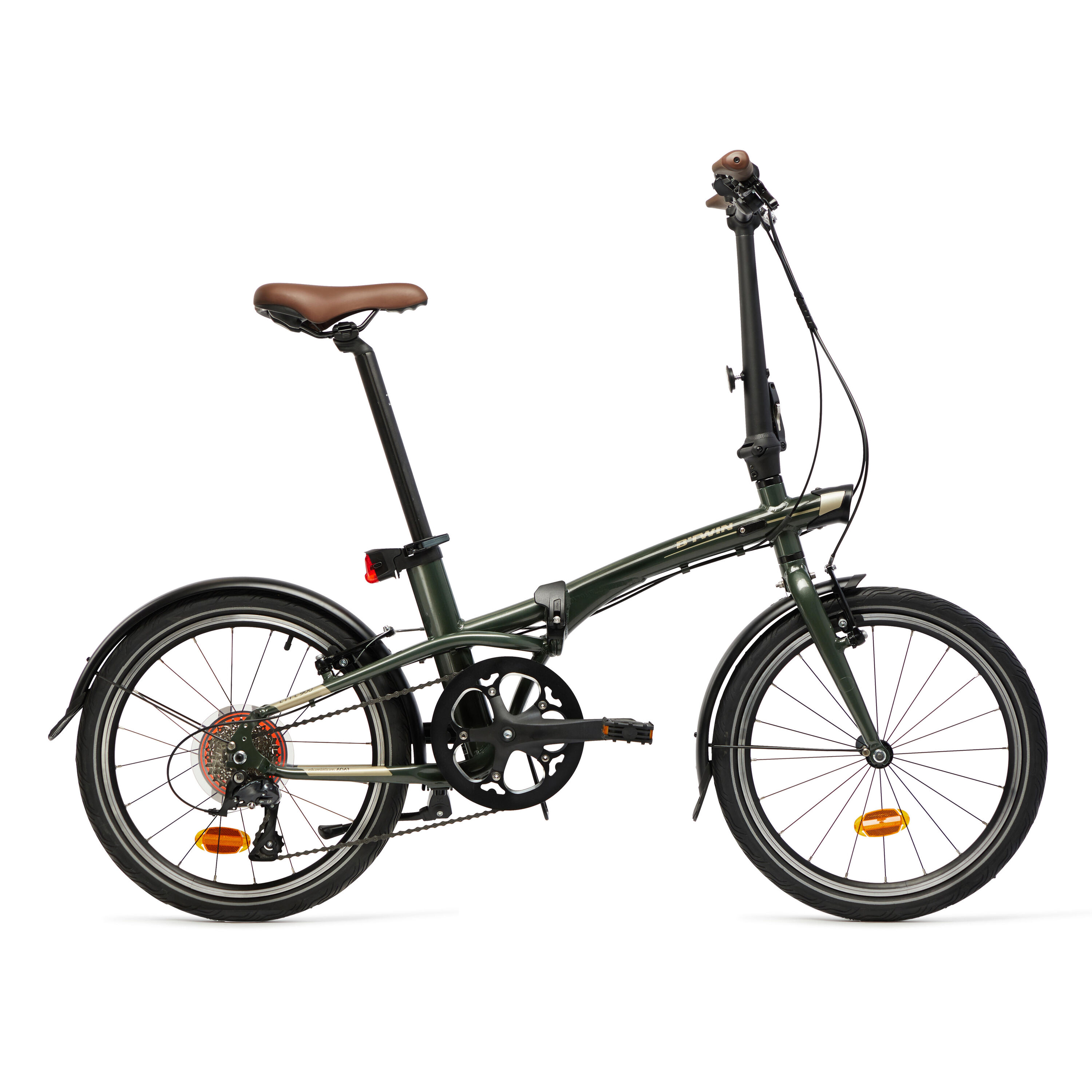 BTWIN 20 Inch FOLDING BIKE btwin 900 - Khaki