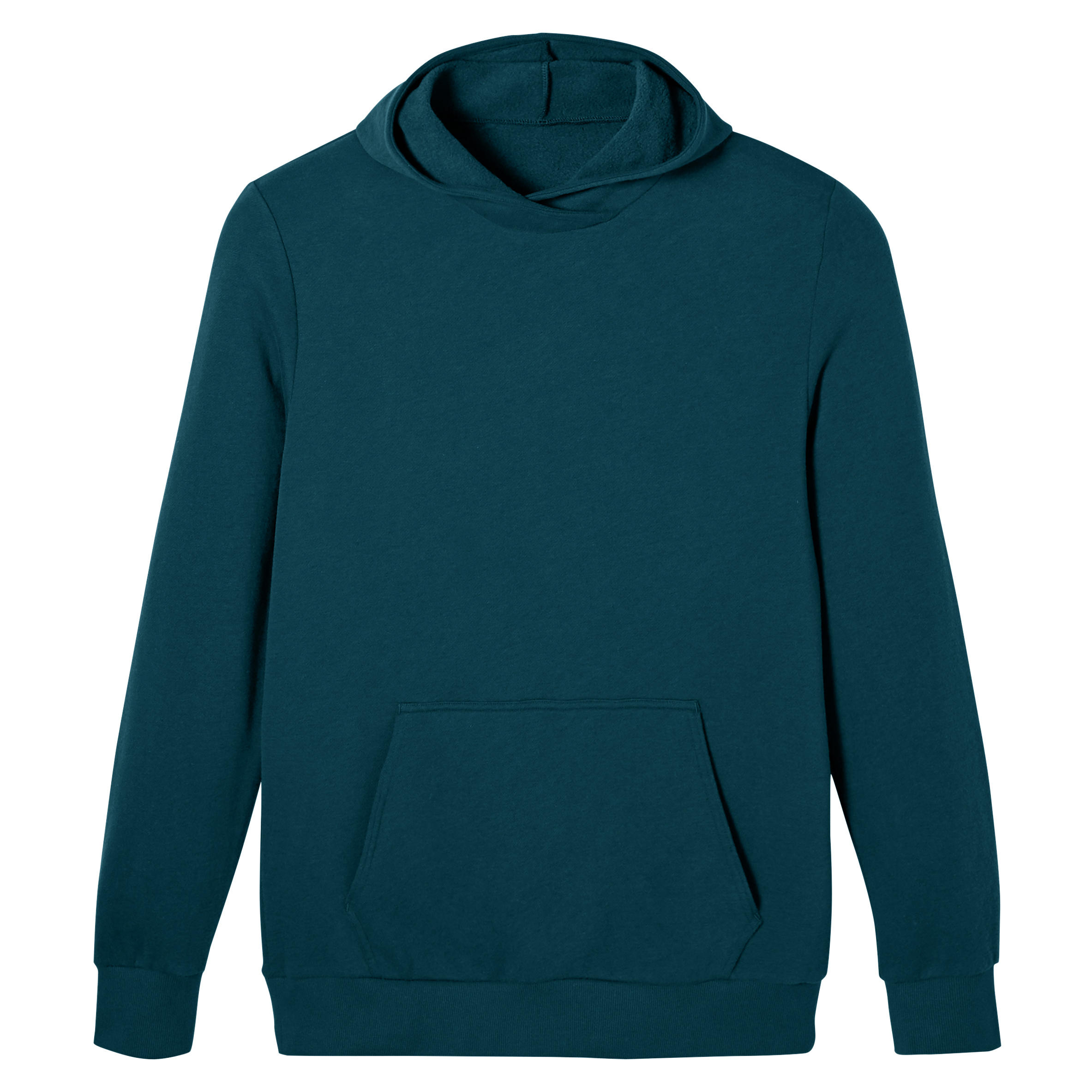 Men's Fitness Crew Hoodie 100 - Turquoise Blue 7/8