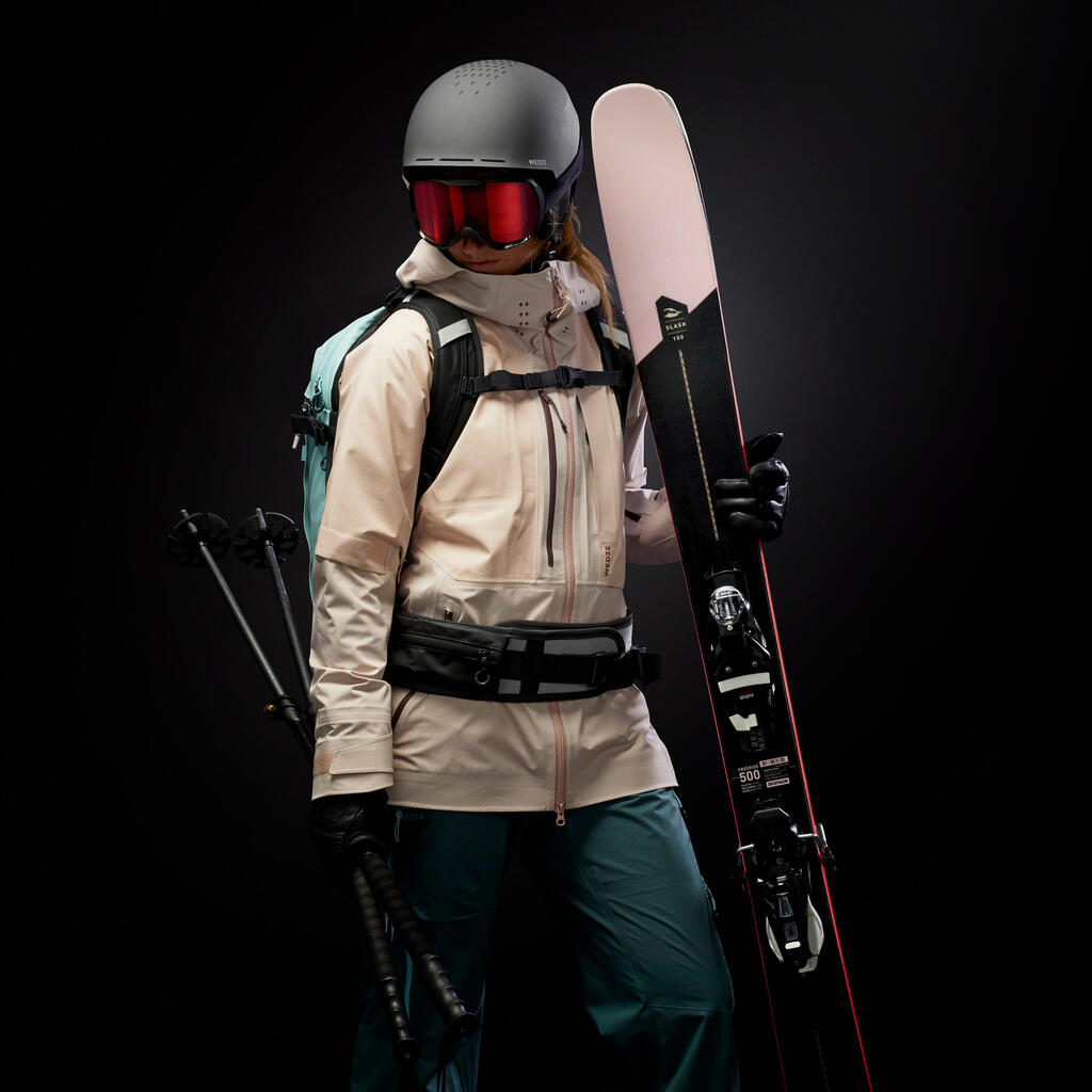 Moteriška slidinėjimo laisvuoju stiliumi pūkinė striukė „FR900 Warm“