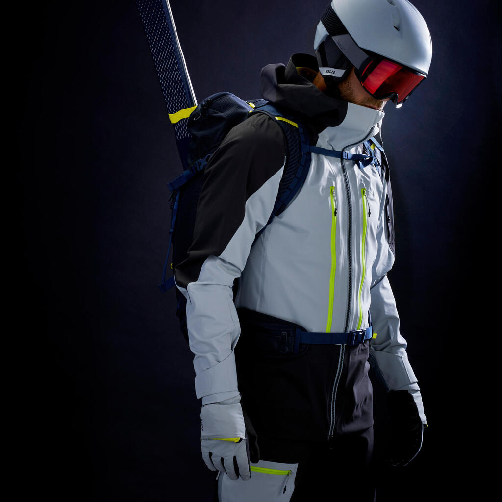 Sive muške skijaške pantalone za mountain touring