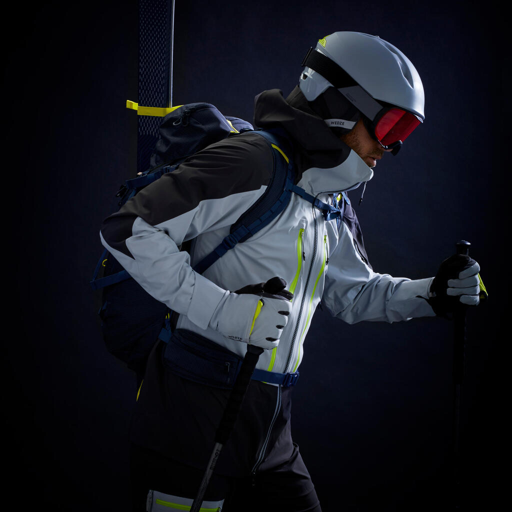 Sive muške skijaške pantalone za mountain touring