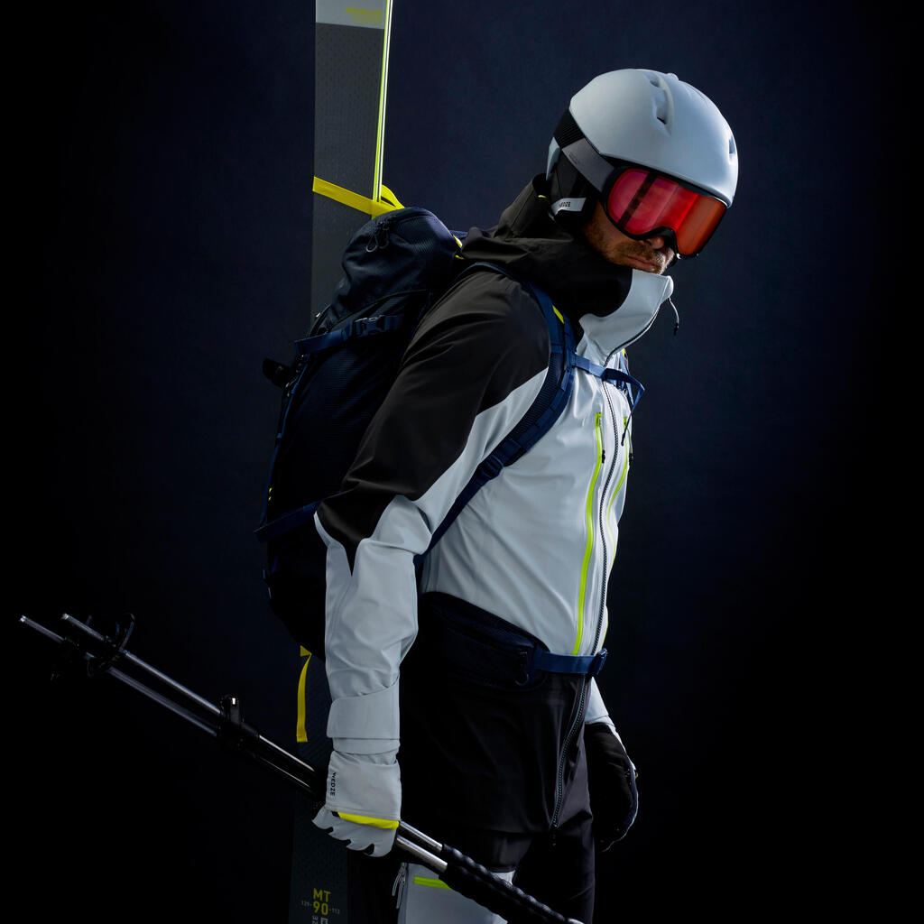Sive muške skijaške pantalone za mountain touring