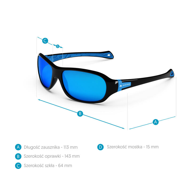 Dětské turistické polarizační sluneční brýle MH T500 kategorie 4
