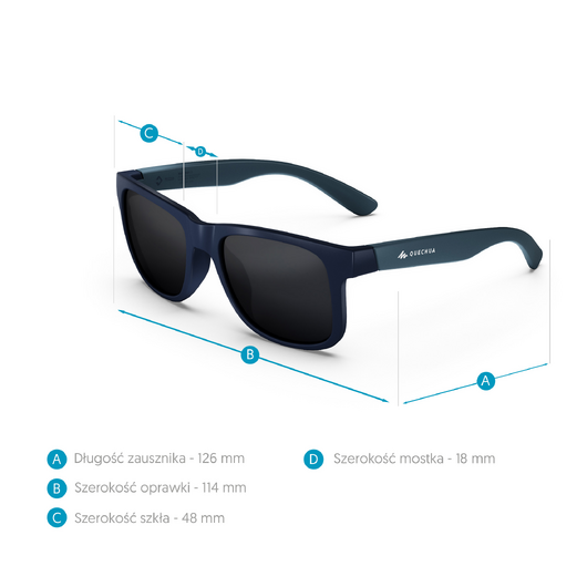 Lunettes de soleil randonnée - MH T140 - enfant plus 10 ans - catégorie 3
