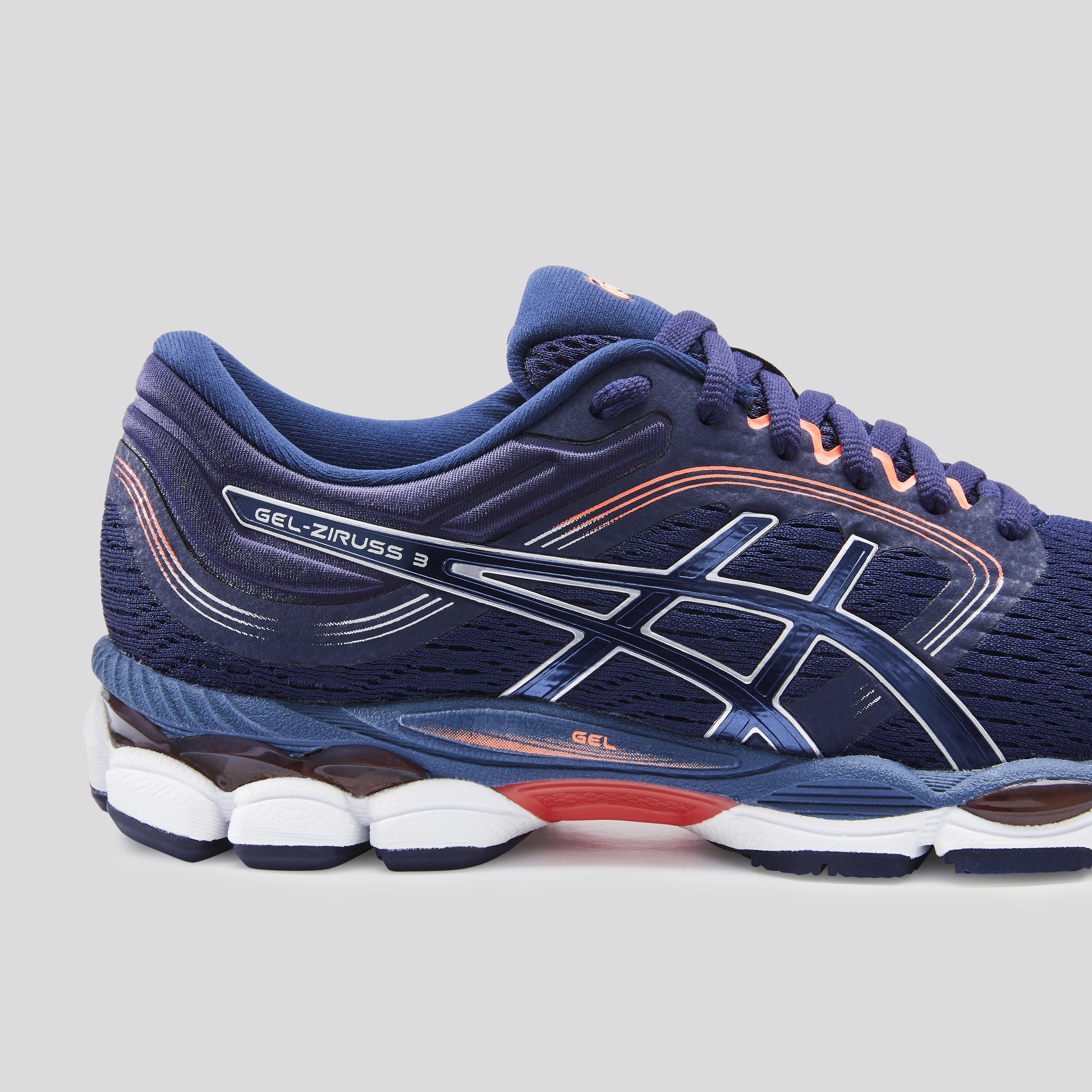 navy asics womens shoes