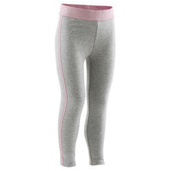 Leggings mallas cálidos Bebés 120 gris y rosa