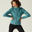Women's Zip-Up Fitness Hoodie 500 Spacer - Frozen Cedar Green