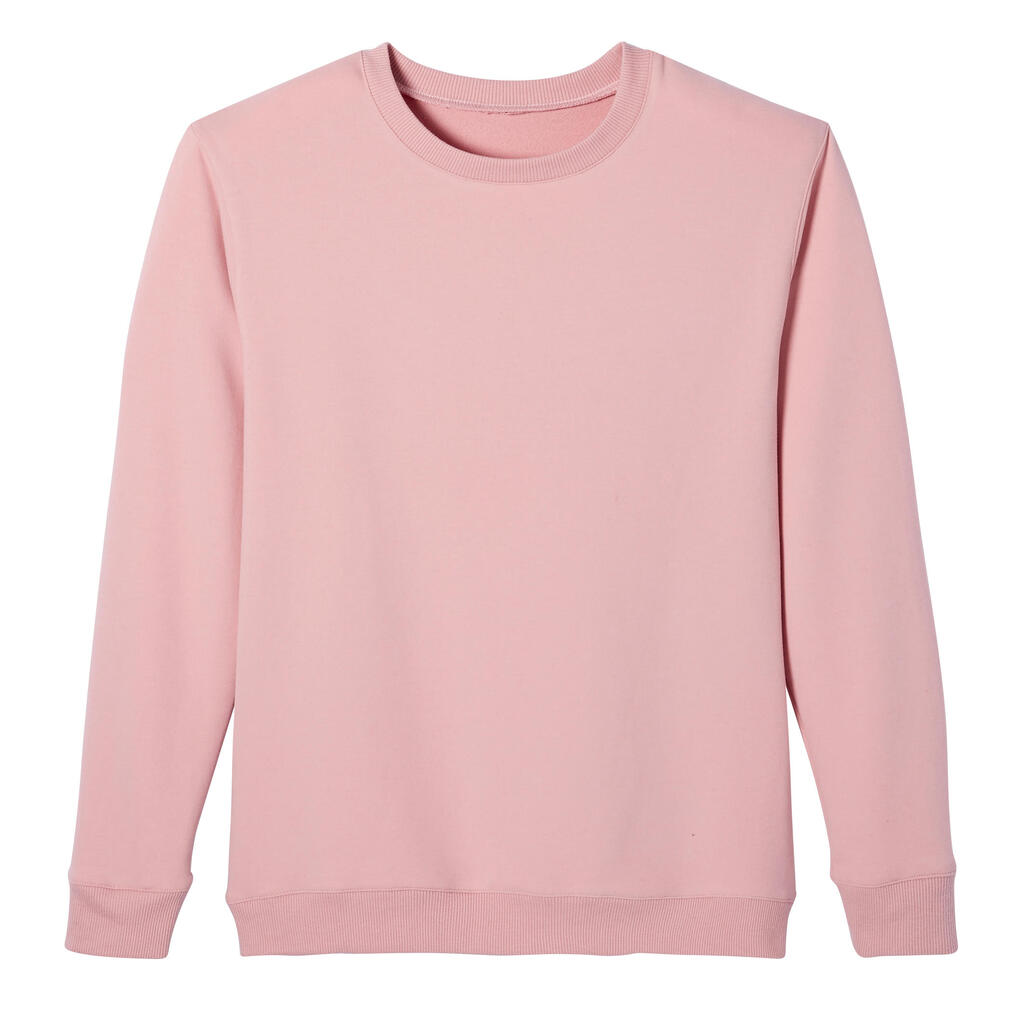 Sweatshirt Rundhals Fitness rosa