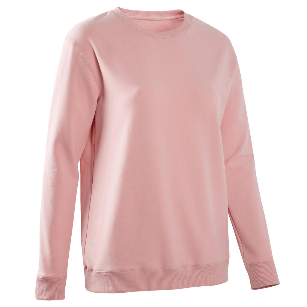 Women's Fitness Sweatshirt 100 - Pink