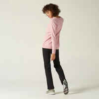 Women's Fitness Sweatshirt 100 - Pink