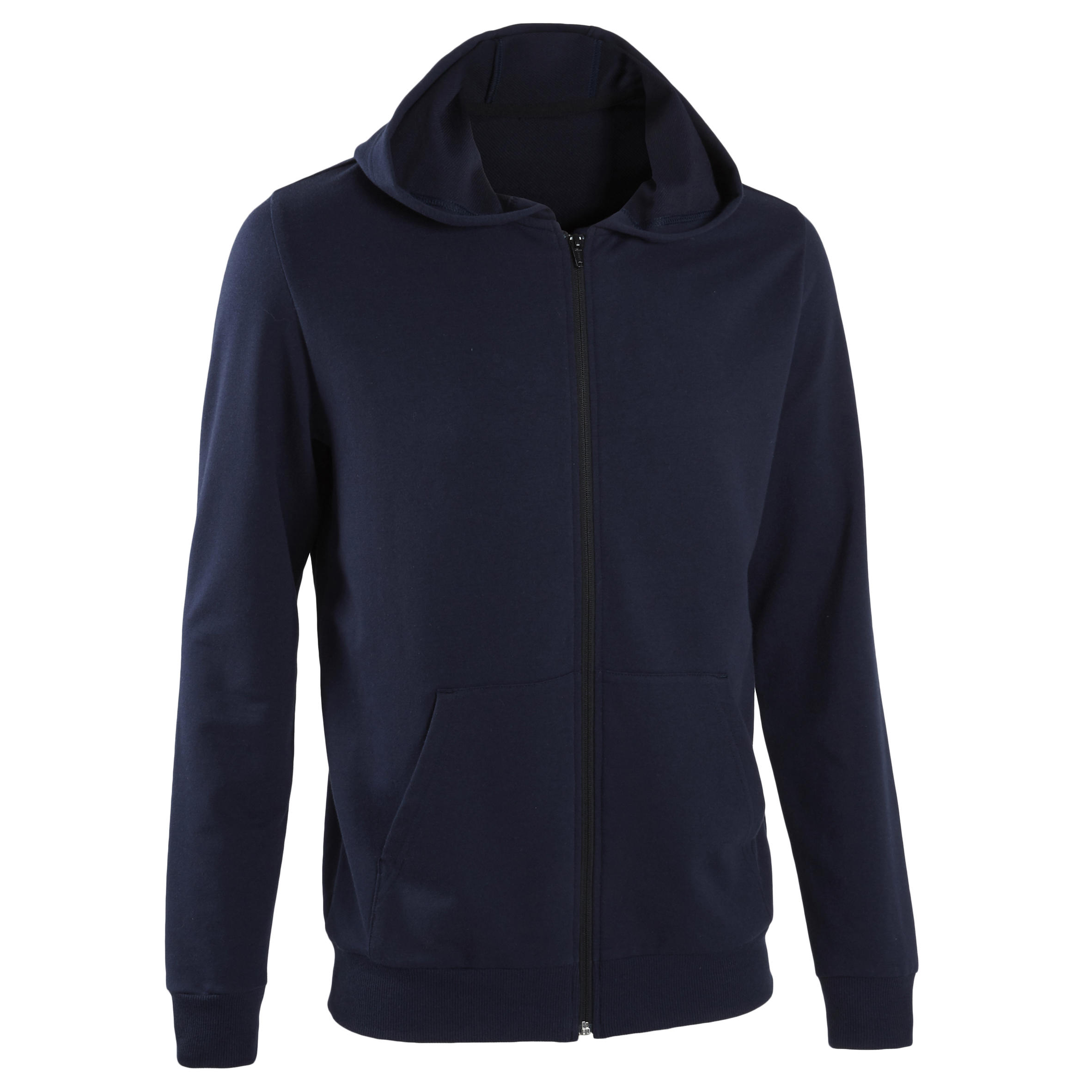 Men's Zip-Up Fitness Hoodie 100 - Dark Blue 8/8