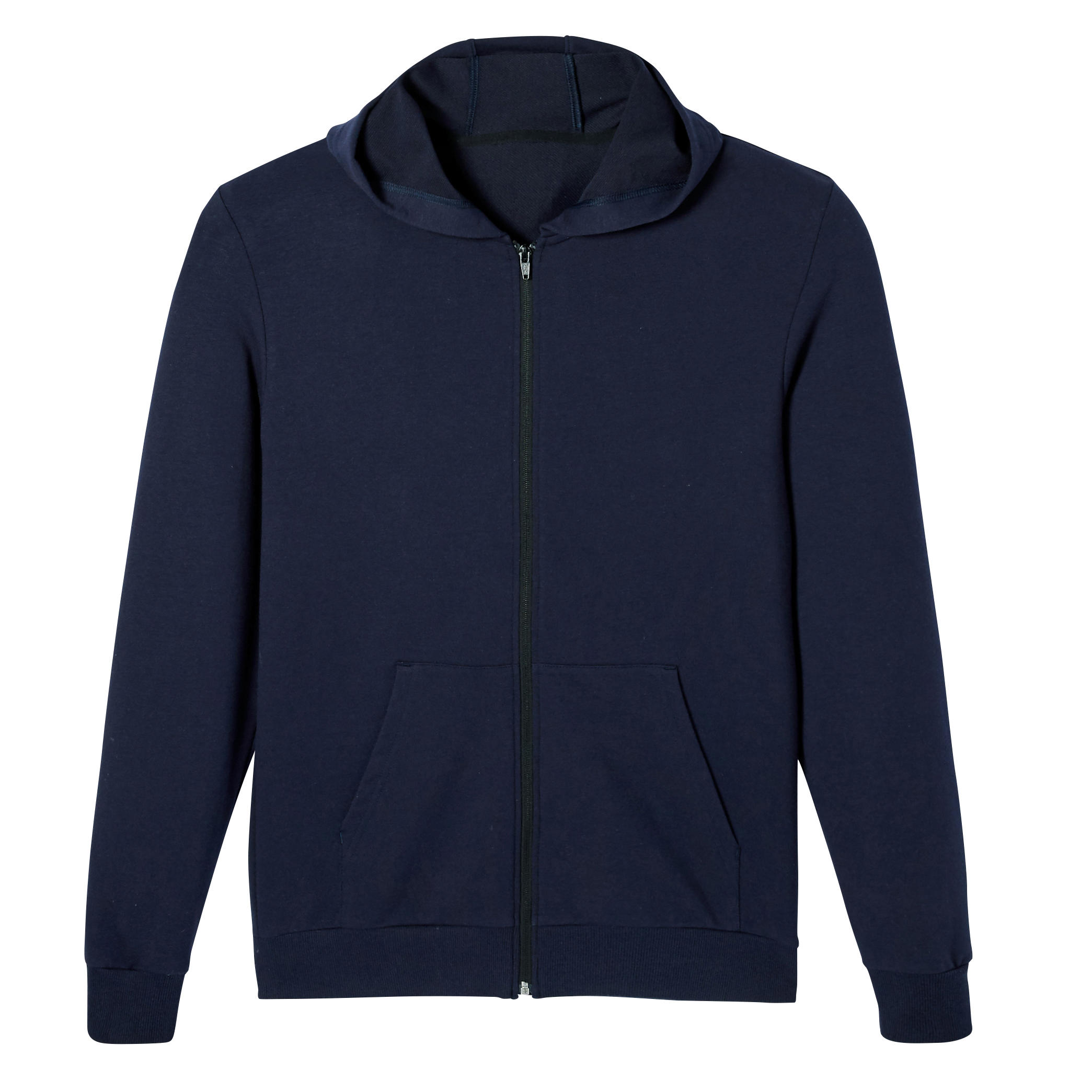 Men's Zip-Up Fitness Hoodie 100 - Dark Blue 7/8