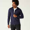 Men's Zip-Up Fitness Hoodie 100 - Dark Blue