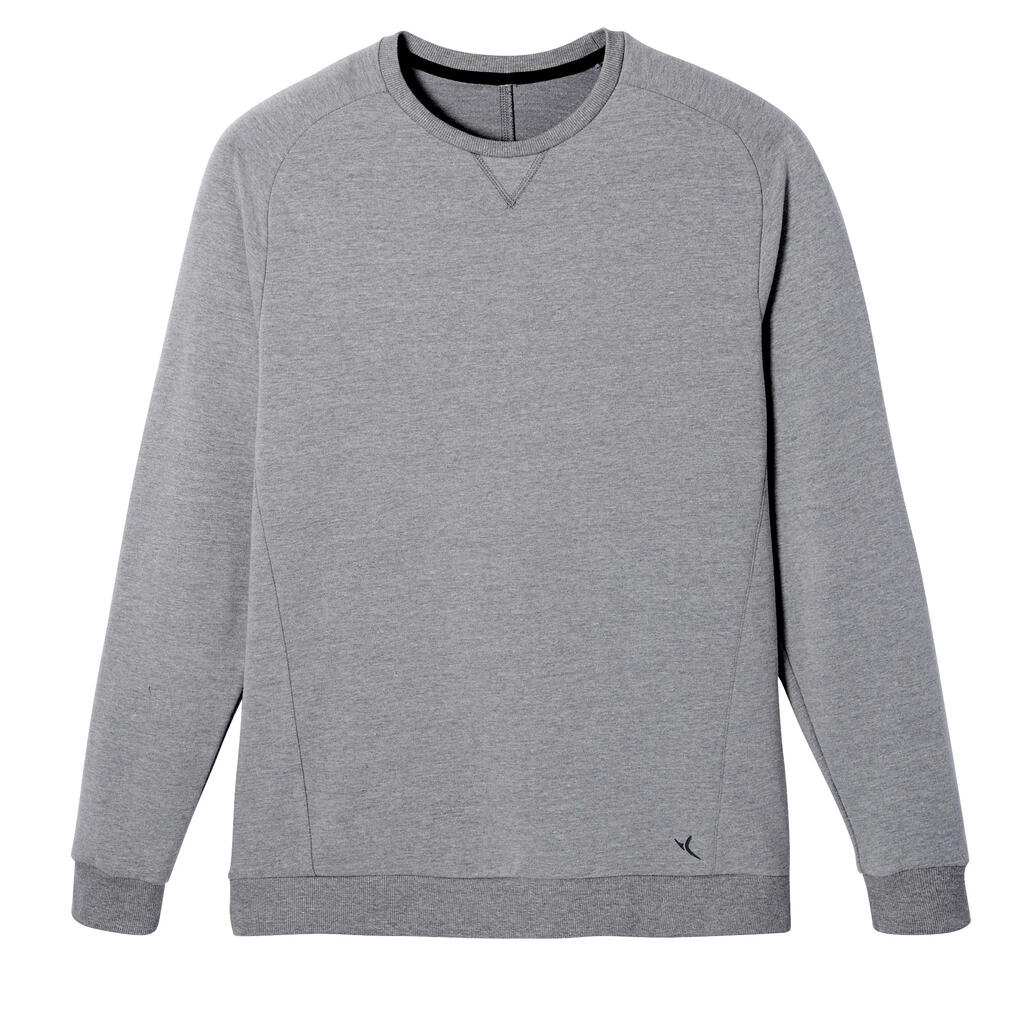 Buzo de fitness cerrado para Hombre Domyos 100 gris