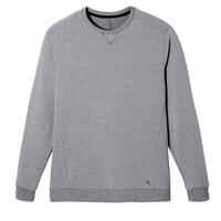 Men's Fitness Sweatshirt Crew 100 - Schist Grey