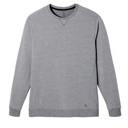 Sweat Fitness homme - Crew 100 gris schiste