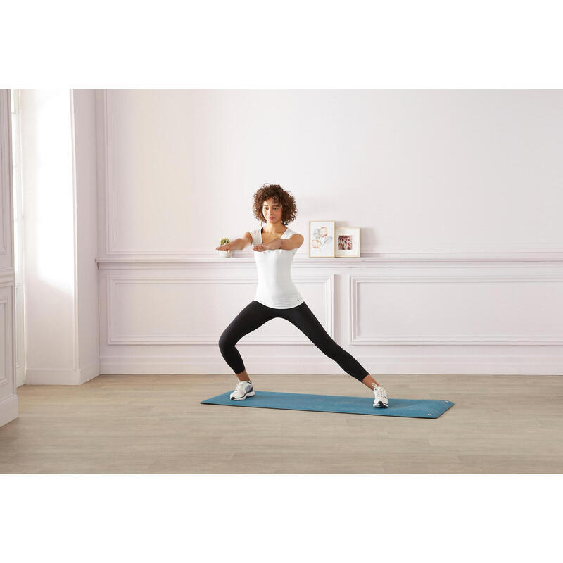 TAPETE DE FITNESS TONEMAT 500 RESISTENTE 170 CM X 62 CM X 8 MM AOP AZUL