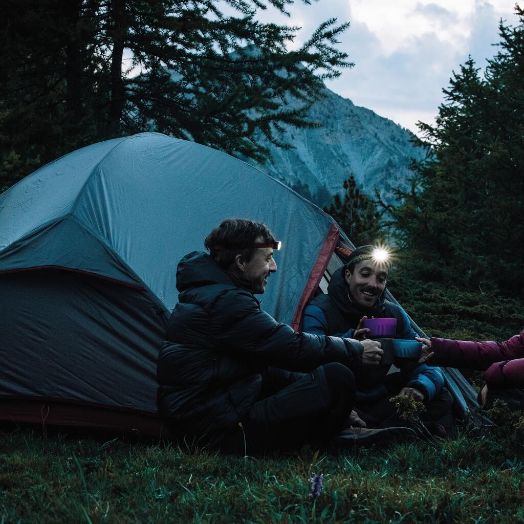 Επαναφορτιζόμενος φακός κεφαλής - 100 lumen - BIVOUAC 500 USB