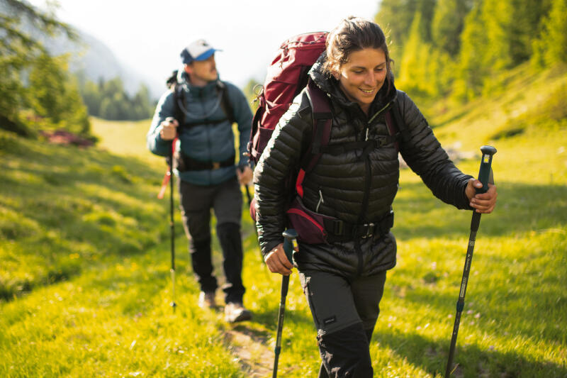 Kurtka trekkingowa damska puchowa Forclaz MT100 - 5°C