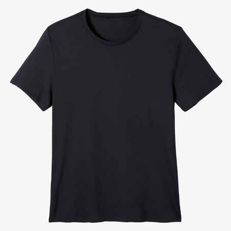 T-shirt fitness Sportee manches courtes coton col rond homme noir