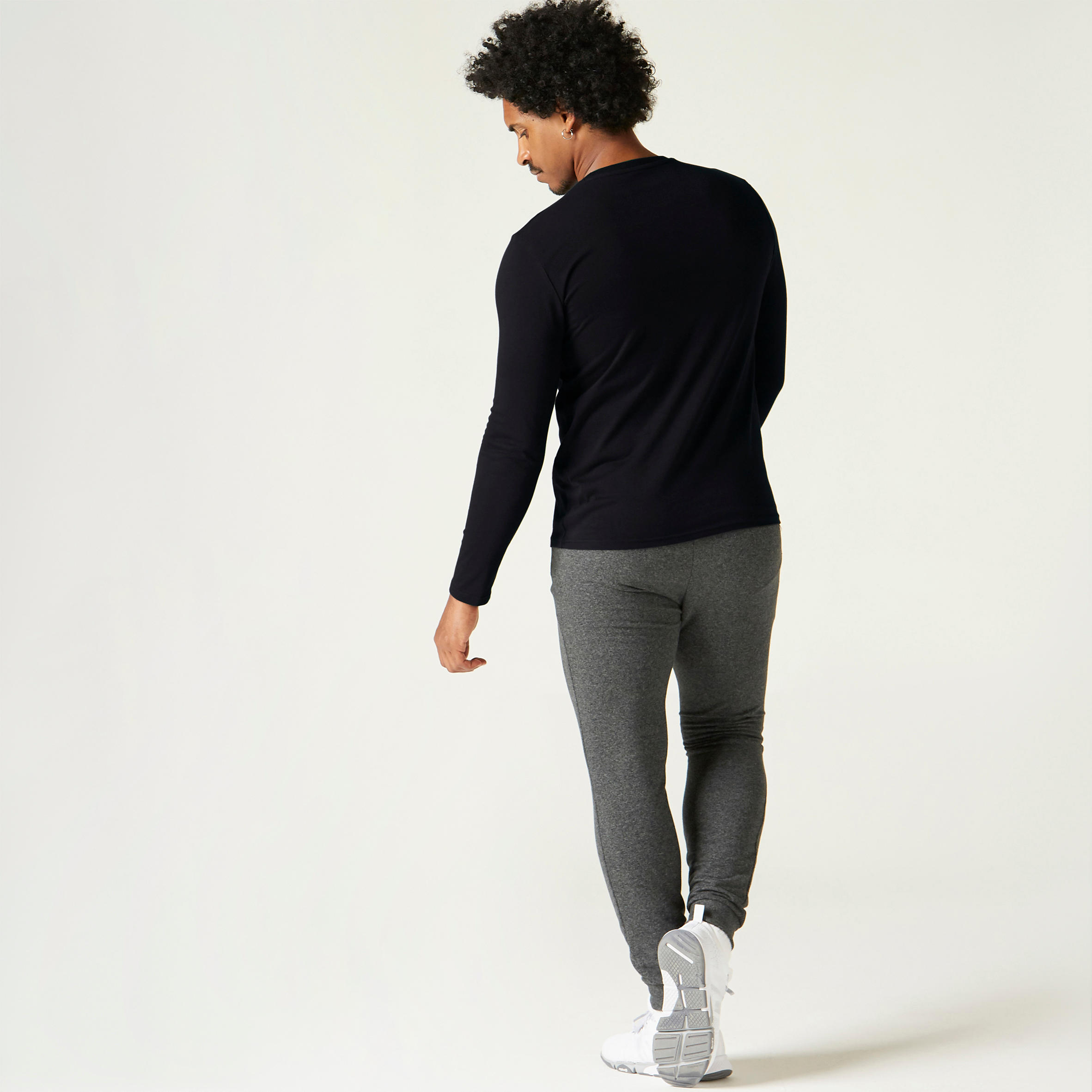 Men's Long-Sleeved Straight-Cut Crew 