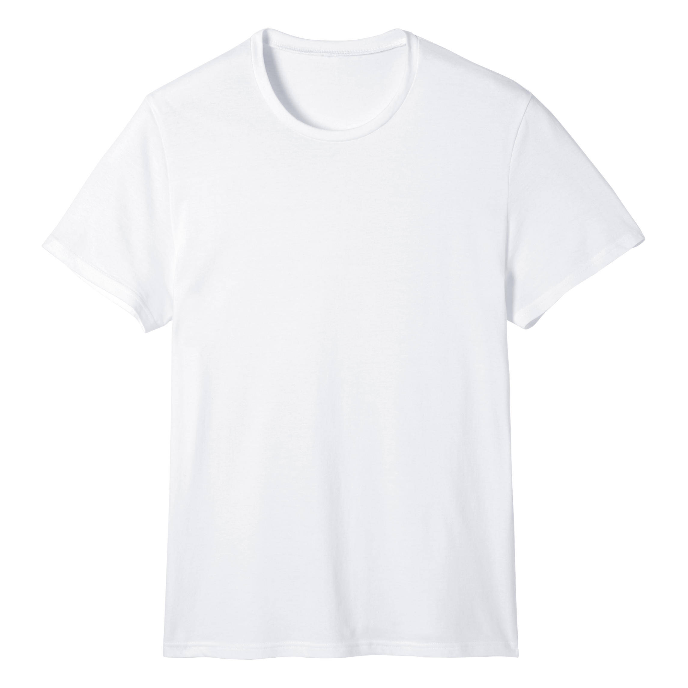 Men's Regular-Fit Pilates & Gentle Gym Sport T-Shirt 100 - White -  1